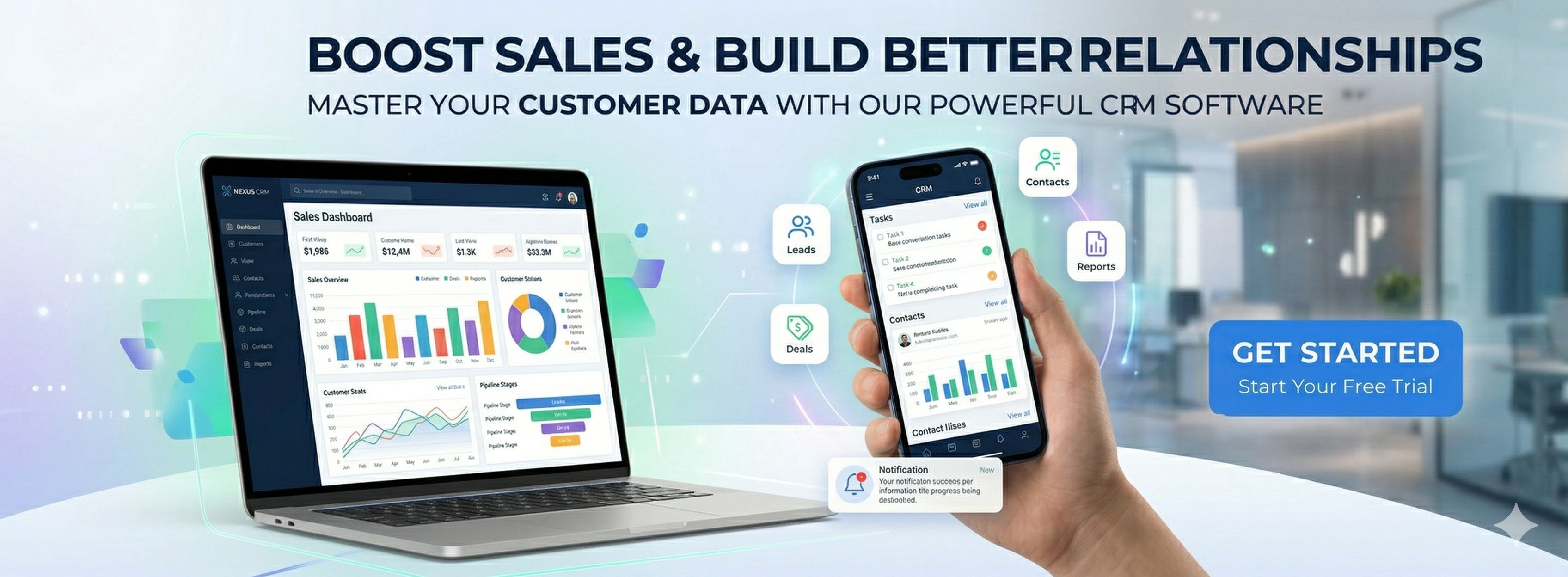 CRM Software Dashboard
